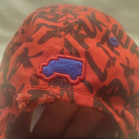 Trukfit Hat All Over Red Print  Adjustable Snapback Cap L'il Wayne Streetwear - Picture 4 of 6